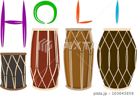 Collection accessory for celebration holiday Holi 103043859