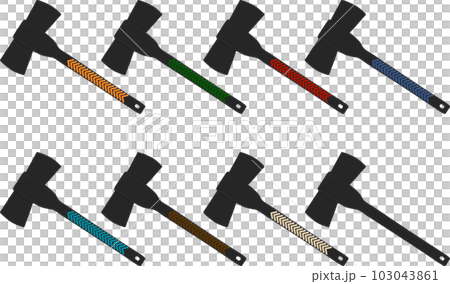 big kit steel axes with wooden handle 103043861