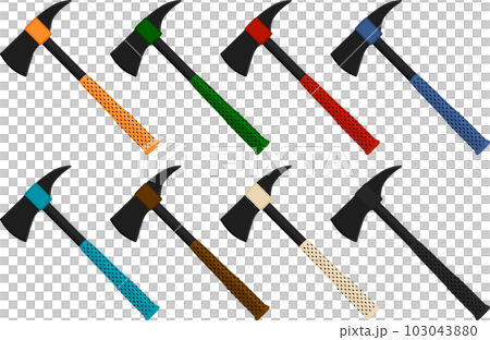 big kit steel axes with wooden handle 103043880