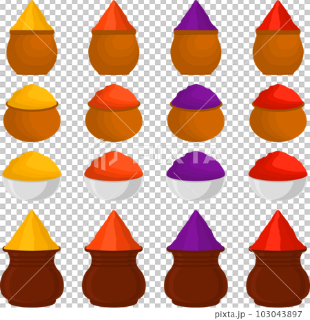 Collection accessory for celebration holiday Holi Collection accessory for celebration holiday Holi 103043897