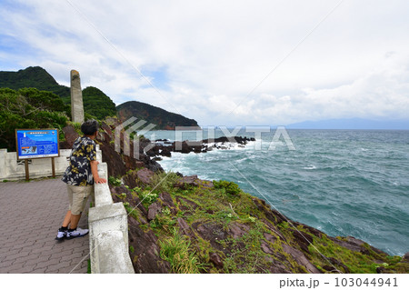 鹿児島県指宿市長崎鼻とその周辺の風景 103044941