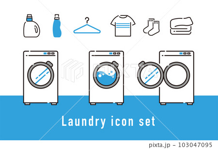 洗濯アイコンセット 洗濯アイコンセット 103047095