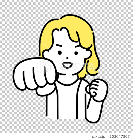 Illustration series of cute people _ Androgynous person _ Punch 103047807