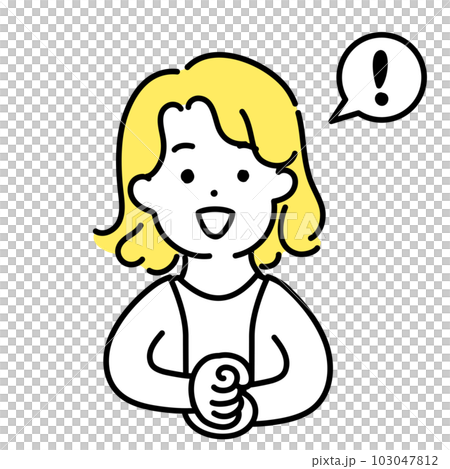 Illustration series of cute people _ androgynous people _ flashes 103047812