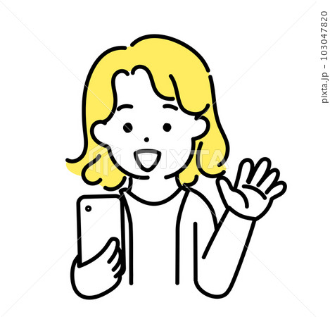 かわいい人物のイラストシリーズ _ 中性的な人物 _ 楽しい かわいい人物のイラストシリーズ _ 中性的な人物 _ 楽しい 103047820