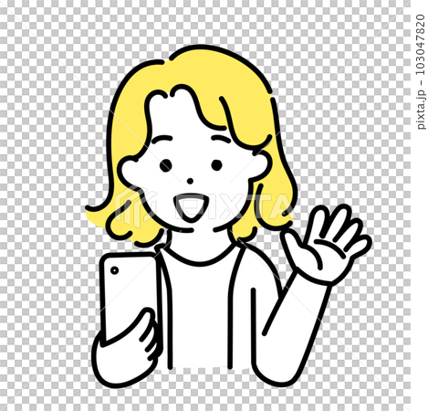 かわいい人物のイラストシリーズ _ 中性的な人物 _ 楽しい かわいい人物のイラストシリーズ _ 中性的な人物 _ 楽しい 103047820