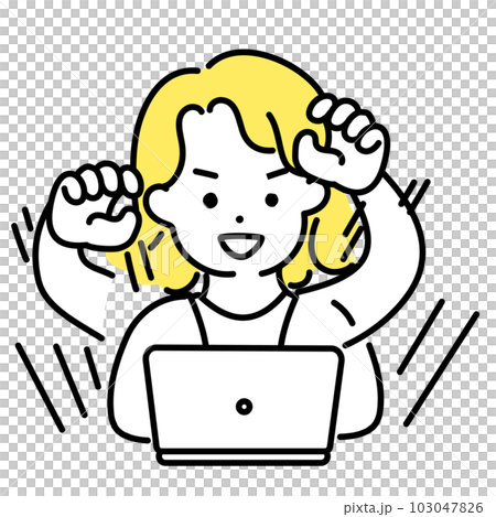 Illustration series of cute people _ androgynous people _ progress 103047826