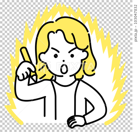 かわいい人物のイラストシリーズ _ 中性的な人物 _ 学ぶ 103047832