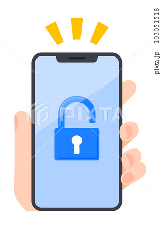 スマホに表示されるロック解除画面 103051518