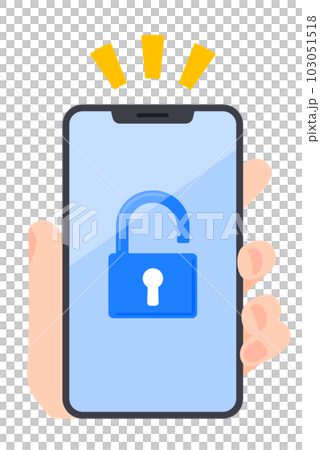スマホに表示されるロック解除画面 103051518