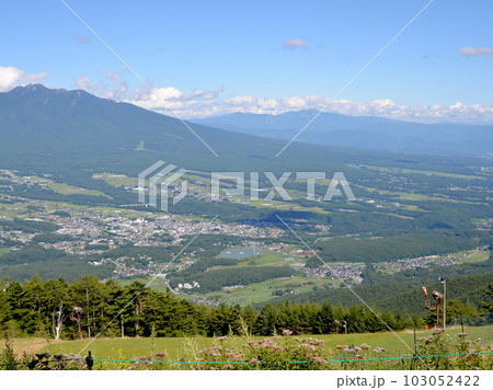 長野県諏訪郡富士見町_ 入笠山から南東側景色4 103052422