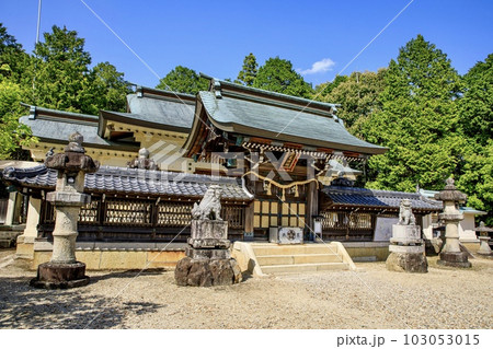 豊田市、晴天の野見神社 豊田市、晴天の野見神社 103053015