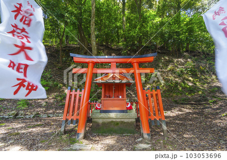 長谷寺 稲荷社 新緑の季節(奈良県桜井市初瀬) 長谷寺 稲荷社 新緑の季節(奈良県桜井市初瀬) 103053696