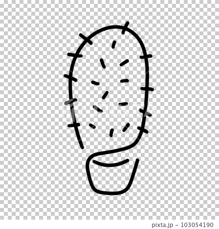 simple line cactus 103054190