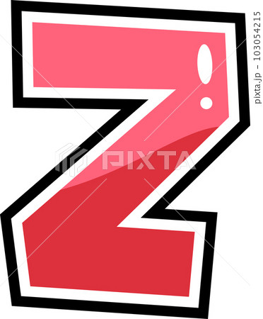 z - cartoon style Eng lowercase english letters 103054215
