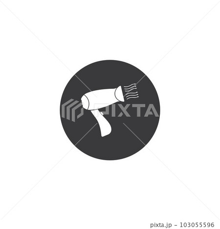 Hair dryer logo Hair dryer logo 103055596
