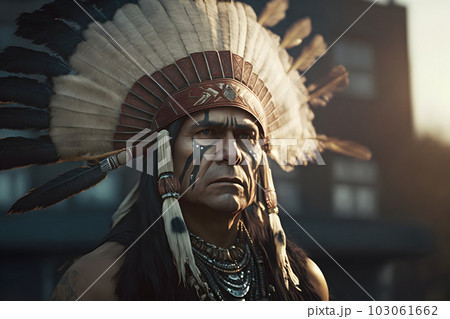 native Americans. portrait of Americans Indian man. Neural network AI generated art native Americans. portrait of Americans Indian man. Neural network AI generated art 103061662