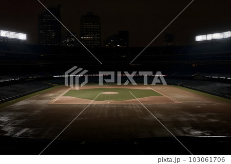 Professional baseball grand arena. Neural network AI generated art 103061706