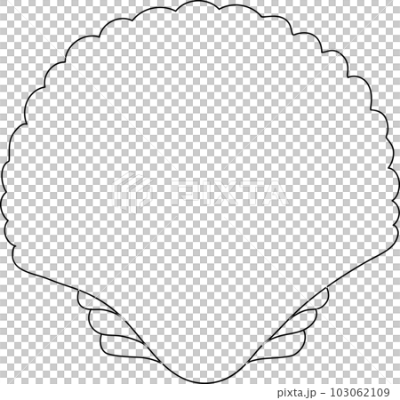 Seashells illustration in a set of silhouette vector graphics 103062109