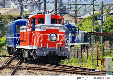 新緑の鬼怒路をプッシュプル列車が行く…DL大樹『PP運転』 103063130