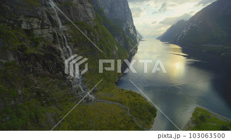 Captivating Norway: Majestic Landscapes, Serene Rivers, and Breathtaking Mountain Scenery" 103063500