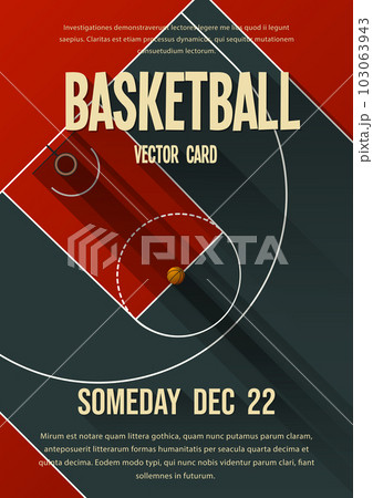 Basketball vector template 103063943