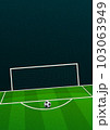 Penalty kick template flyer 103063949