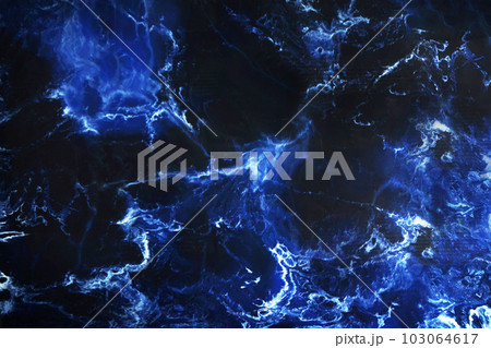 Natural pattern of blue marble.Abstract black and blue marble for the design background. 103064617
