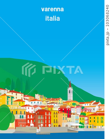 ヴァレンナ varenna コモ湖 lago di como イタリア italia ヴァレンナ varenna コモ湖 lago di como イタリア italia 103068240
