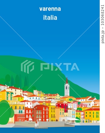 ヴァレンナ　varenna　コモ湖　lago　di　como　イタリア　italia 103068241
