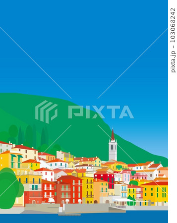 ヴァレンナ varenna コモ湖 lago di como イタリア italia ヴァレンナ varenna コモ湖 lago di como イタリア italia 103068242