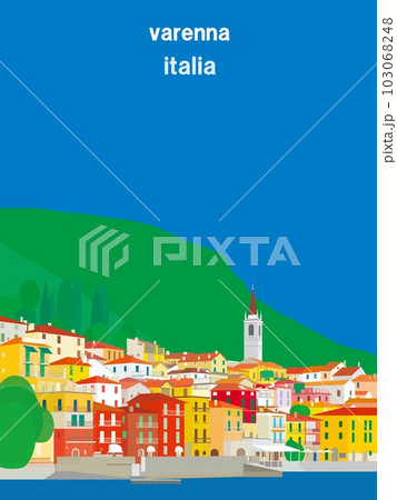 ヴァレンナ　varenna　コモ湖　lago　di　como　イタリア　italia 103068248