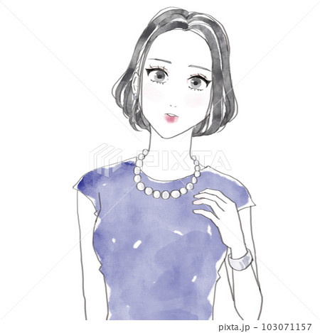 ブルベ冬（冬タイプ）×クールの女性 103071157