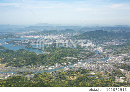 佐世保市早岐付近空撮 佐世保市早岐付近空撮 103072918