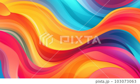 Generative AI, a blend of bright colors for a playful and energetic website 103073063