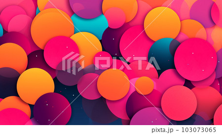 Generative AI, a blend of bright colors for a playful and energetic website 103073065