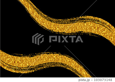 金　和柄　筆　背景 103073148