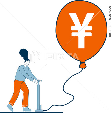 Stock Market Concept illustration isolated on white background. 103075591