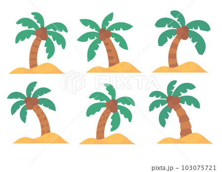 Coconut trees on the island by the sea summer vacation Coconut trees on the island by the sea summer vacation 103075721