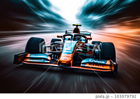Speeding Thrills: Racing Cars in High-Speed Action on the Track. created with Generative AI Speeding Thrills: Racing Cars in High-Speed Action on the Track. created with Generative AI 103079792