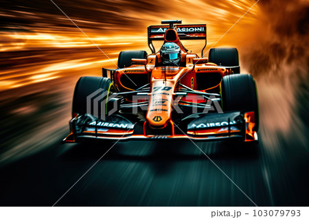Speeding Thrills: Racing Cars in High-Speed Action on the Track. created with Generative AI Speeding Thrills: Racing Cars in High-Speed Action on the Track. created with Generative AI 103079793