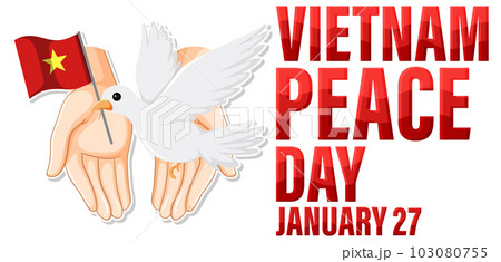 Vietnam Peace Day Banner 103080755