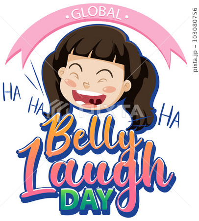 Global Belly Laugh Day Banner Design 103080756