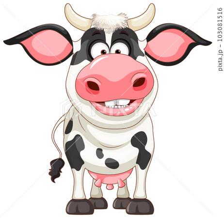 Cute cow cartoon character Cute cow cartoon character 103081516