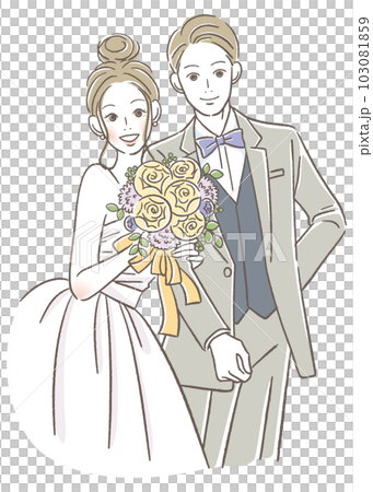 新娘和新郎在婚禮上 103081859
