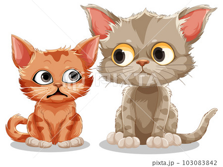 Cute cat cartoon character Cute cat cartoon character 103083842