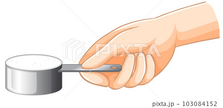 Powder in Measuring Cup Powder in Measuring Cup 103084152