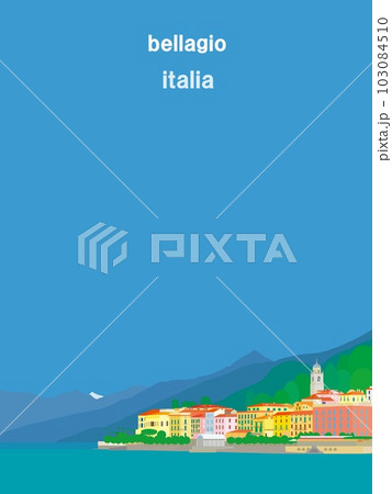 ベッラージョ　bellagio　コモ湖　lago　di　como　イタリア　italia 103084510