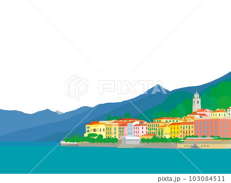 ベッラージョ　bellagio　コモ湖　lago　di　como　イタリア　italia 103084511