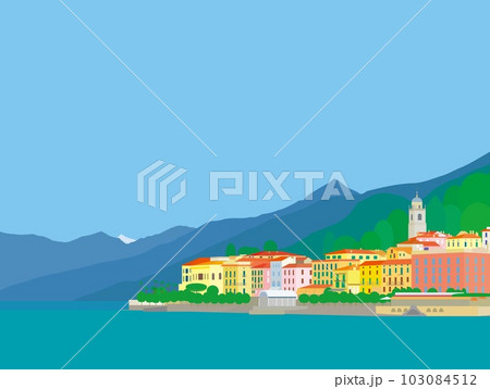 ベッラージョ bellagio コモ湖 lago di como イタリア italia ベッラージョ bellagio コモ湖 lago di como イタリア italia 103084512
